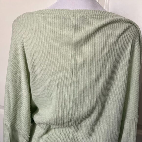 Freshman 1996 Mint Green Ribbed Long Sleeve Sweater Top Shirt Size Small - Picture 9 of 11